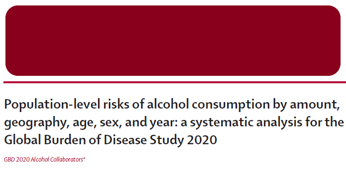 Da Lancet una rianalisi importante del rischio alcol: rivalutato il bere a basse dosi - UN COMUNICATO STAMPA OPGA